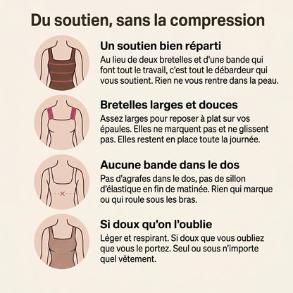 Velvionna™ Débardeur à soutien-gorge intégré