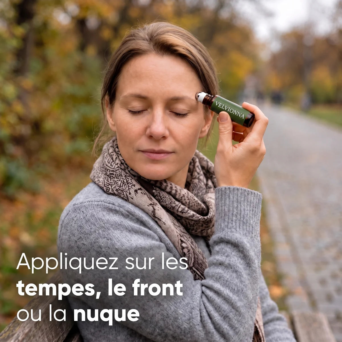 Appliquer sur les tempes, le front ou la nuque