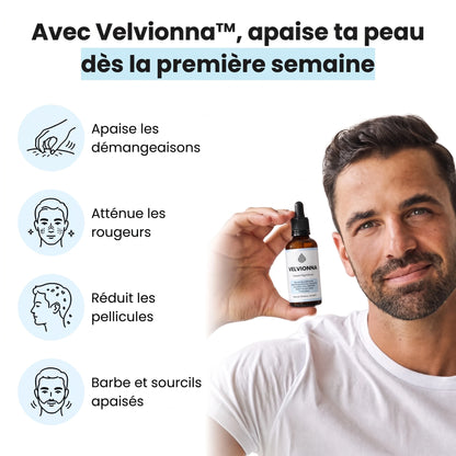 Avec Velvionna, apaise ta peau dès la première semaine